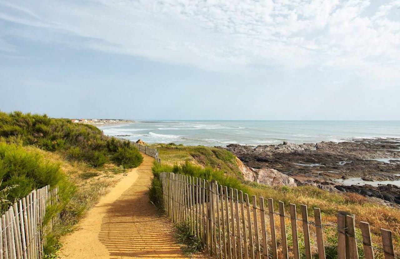 Chalet Pour 8 Dans Residence Avec Piscine Chauffee Brétignolles-sur-Mer Exteriér fotografie