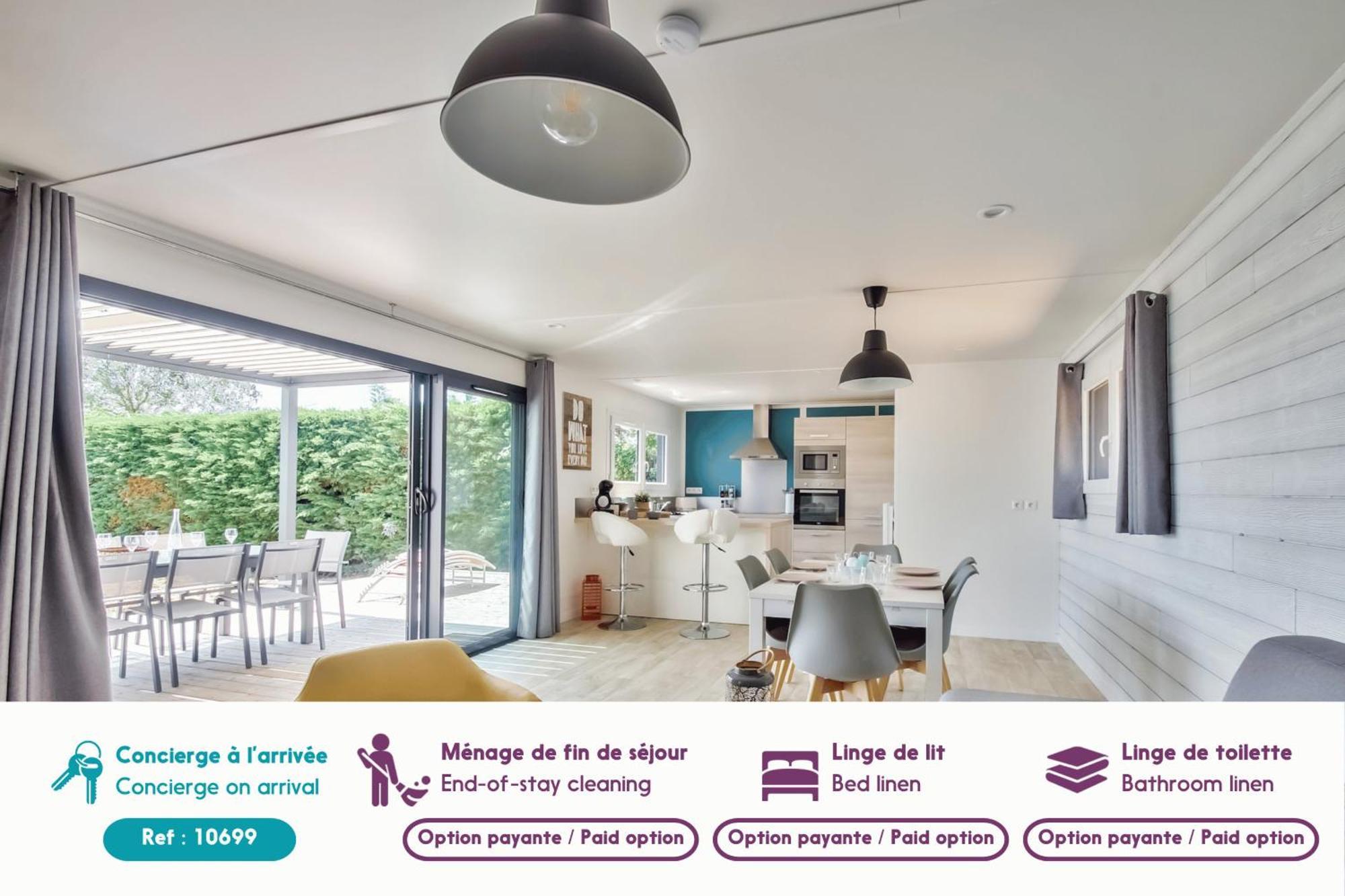 Chalet Pour 8 Dans Residence Avec Piscine Chauffee Brétignolles-sur-Mer Exteriér fotografie